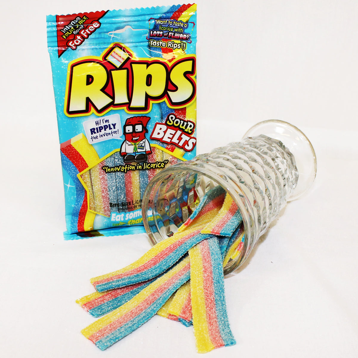 Rips SOUR Belts 3.5 oz. Peg Bag