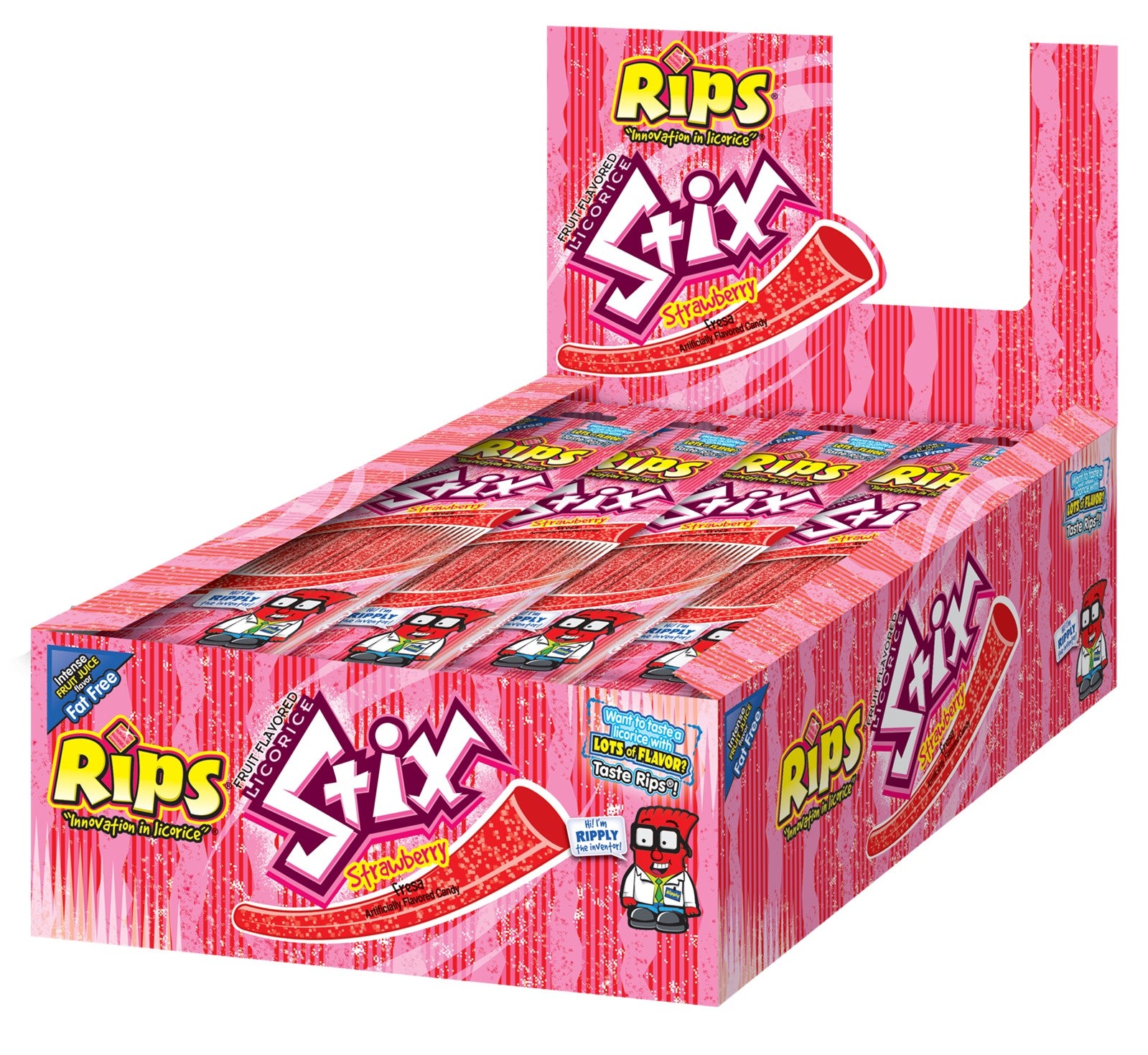 Rips Stix Strawberry 1.76oz 8/24ct