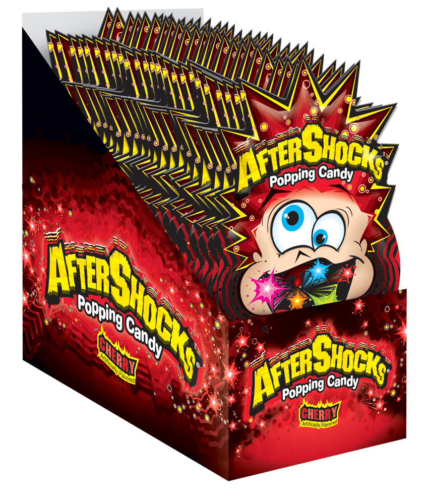 AfterShocks Popping Candy Cherry  0.33 oz  8/24ct