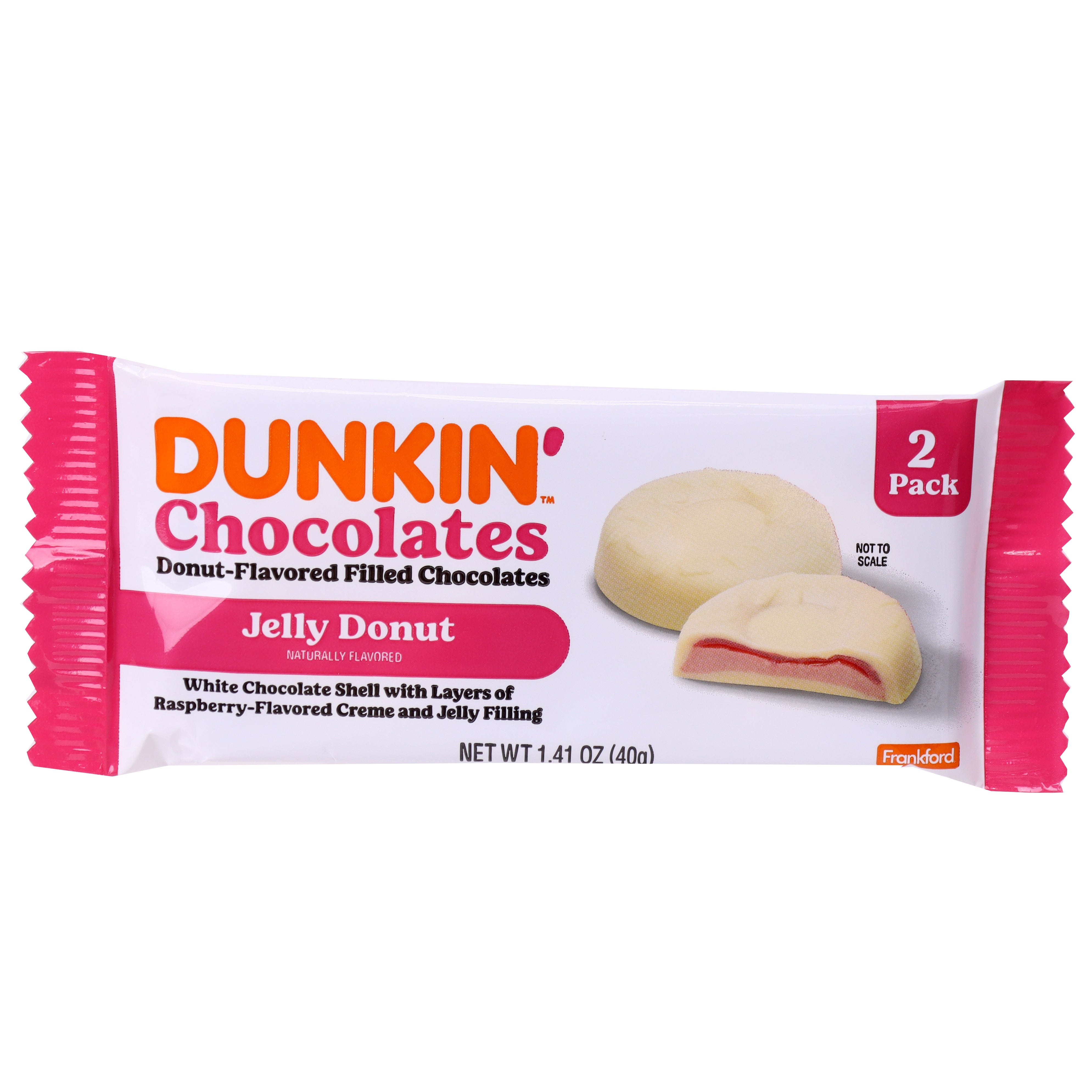 Frankford Dunkin Choc 2pk -Jelly Donut 1.41oz 6/28ct