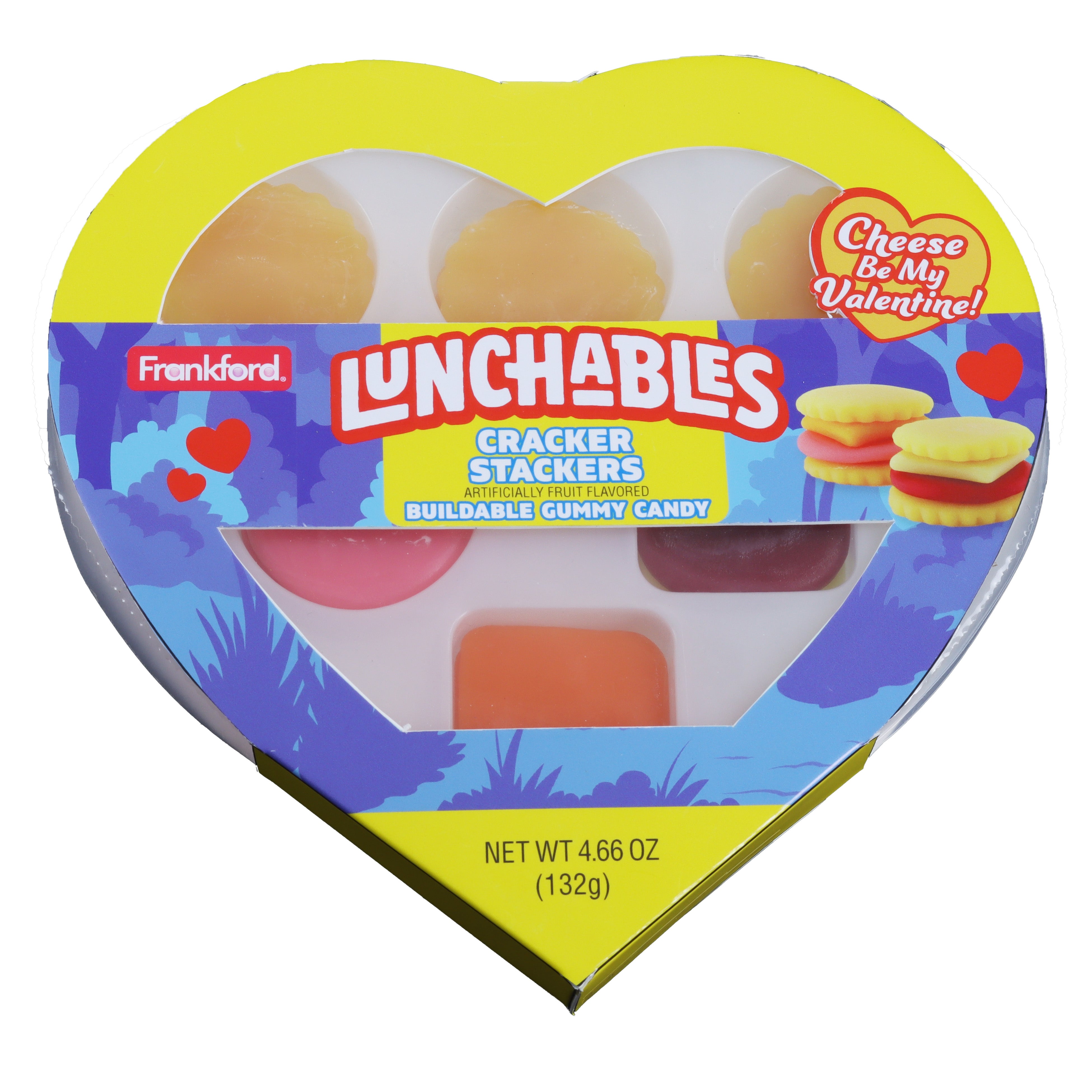 Kraft Lunchables Cracker Stackers Heart Box  4.66oz 6ct