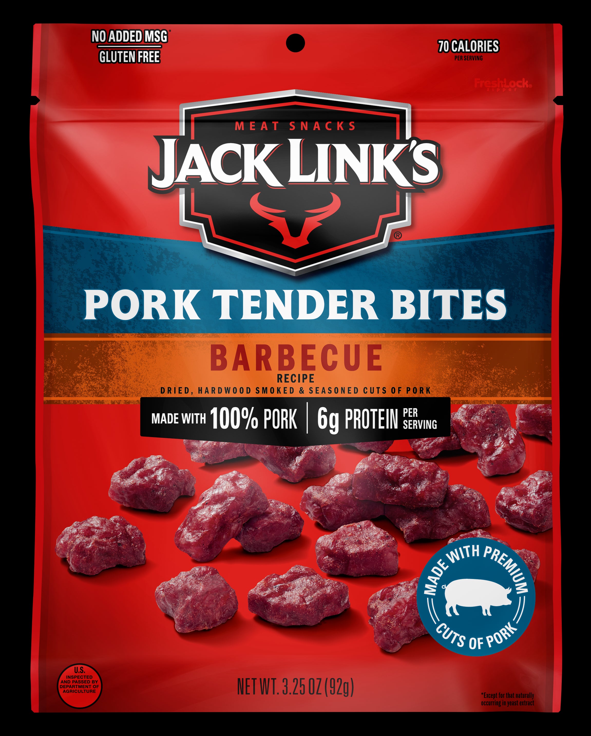 Jack Link's Tender Bites BBQ Pork 3.25oz 1/8ct