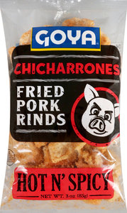 Goya Chicharrones Fried Pork Rinds Hot N' Spicy 1/12ct