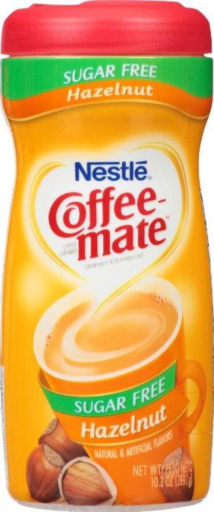 Nestle Coffee Mate Sugar Free Powder Hazelnut 6ct 10.2oz