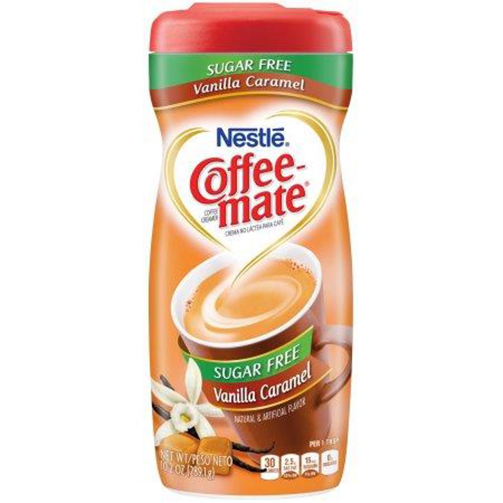 Nestle Coffee Mate Sugar Free Powder Vanilla Caramel 6ct 10.2oz