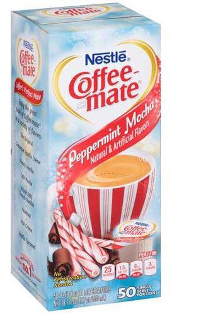 Nestle Coffee Mate Liquid 50 ct Peppermint Mocha 4/50ct 0.38oz(avail 9/1)