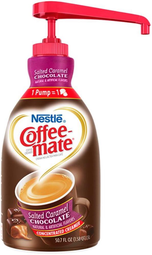 Nestle Coffee Mate Concentrate Pump Salted Caramel Chocolate 2ct 1.5lit