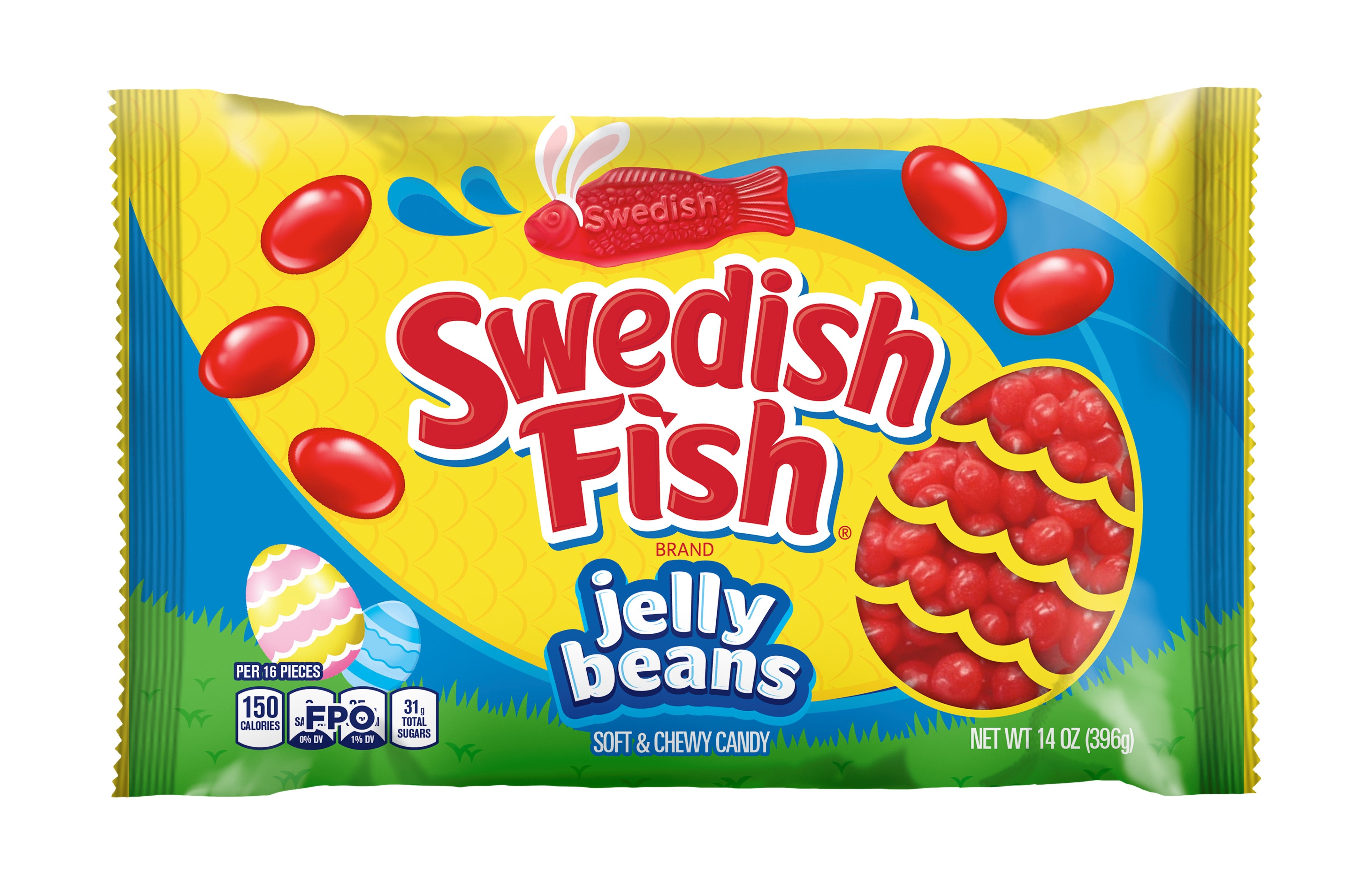 SWEDISH FISH JELLY BEANS CANDY 10 OZ x 24