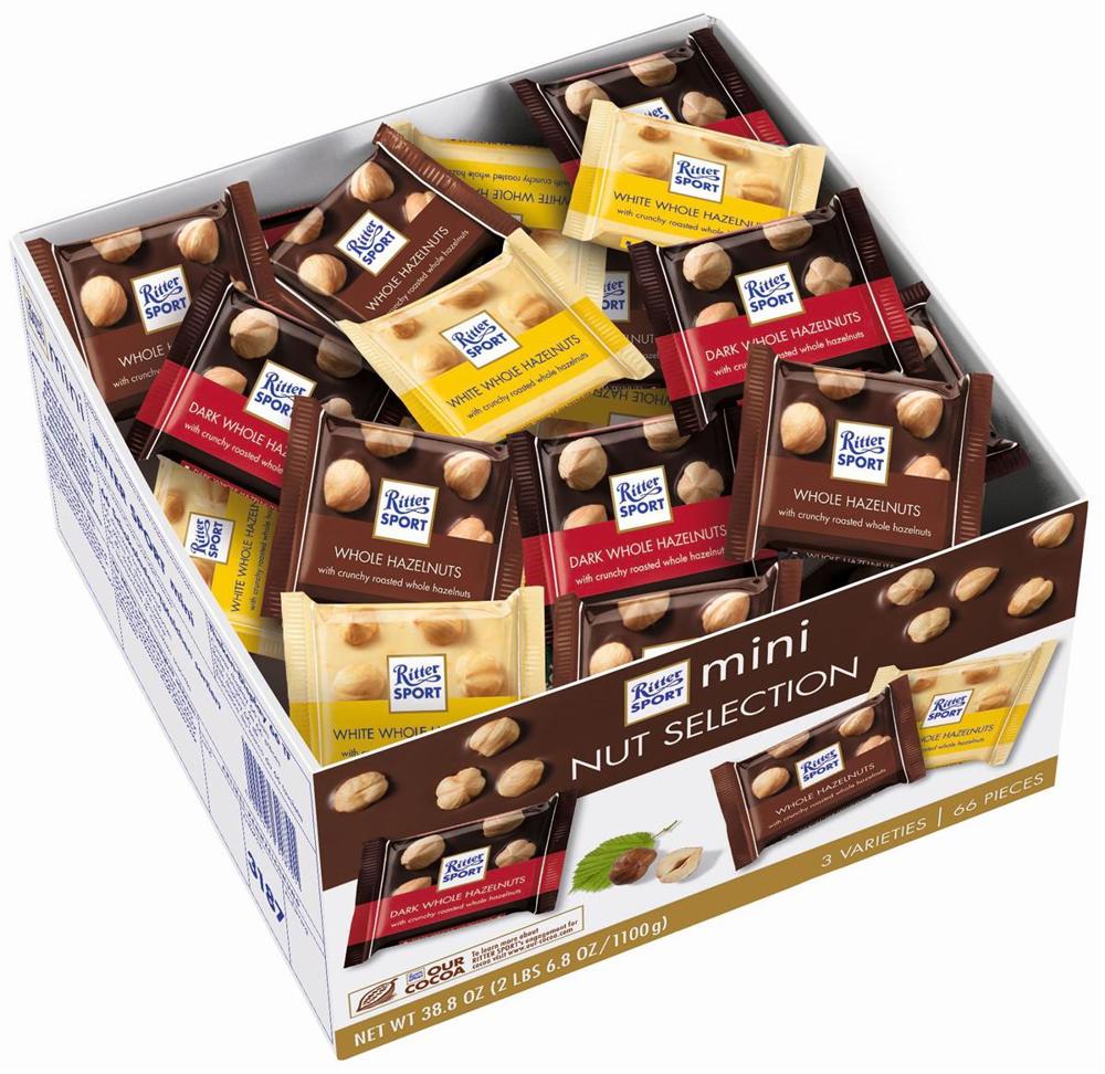 Ritter Sport Nut  Mini's Variety  .60oz 4/66ct