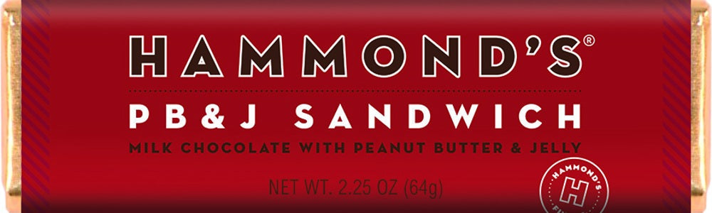 Hammond's Choc Bar PB & J MC 2.25 oz 12/12ct