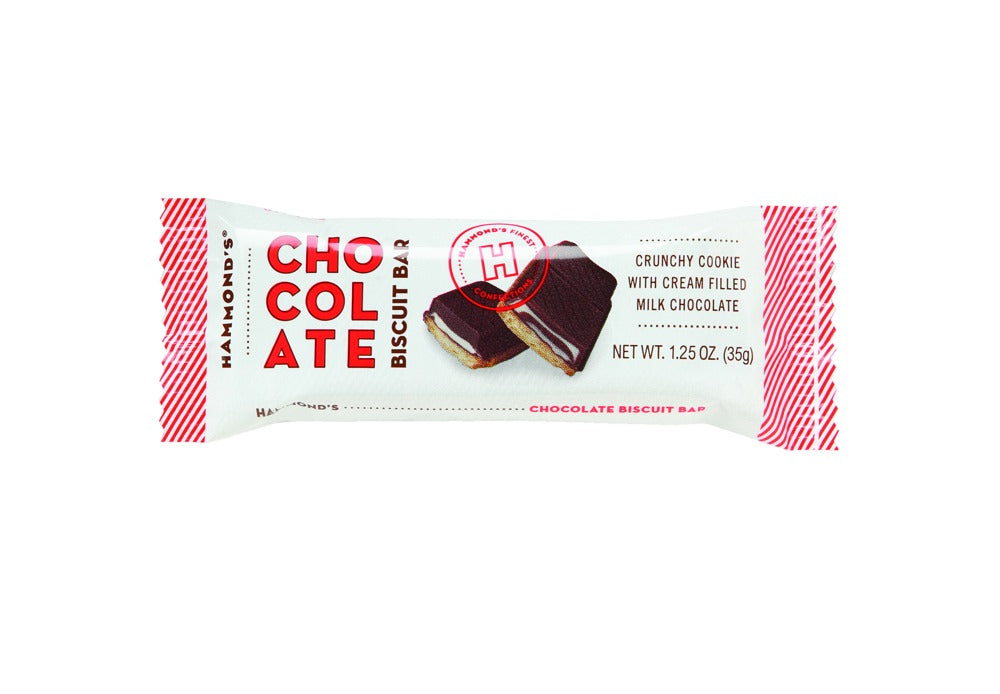 Hammond's Milk Choc Cookie Bar 1.25oz 12/21ct