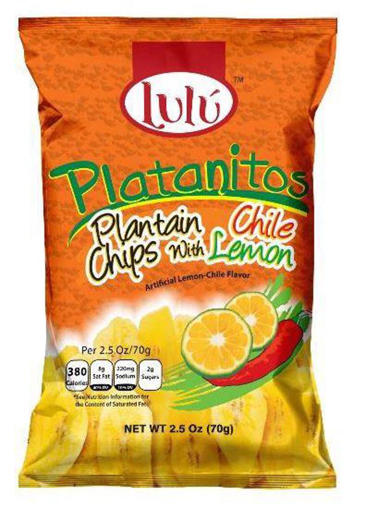 Lu Lu Plantain Chips Chili Lemon 30ct 2.5oz