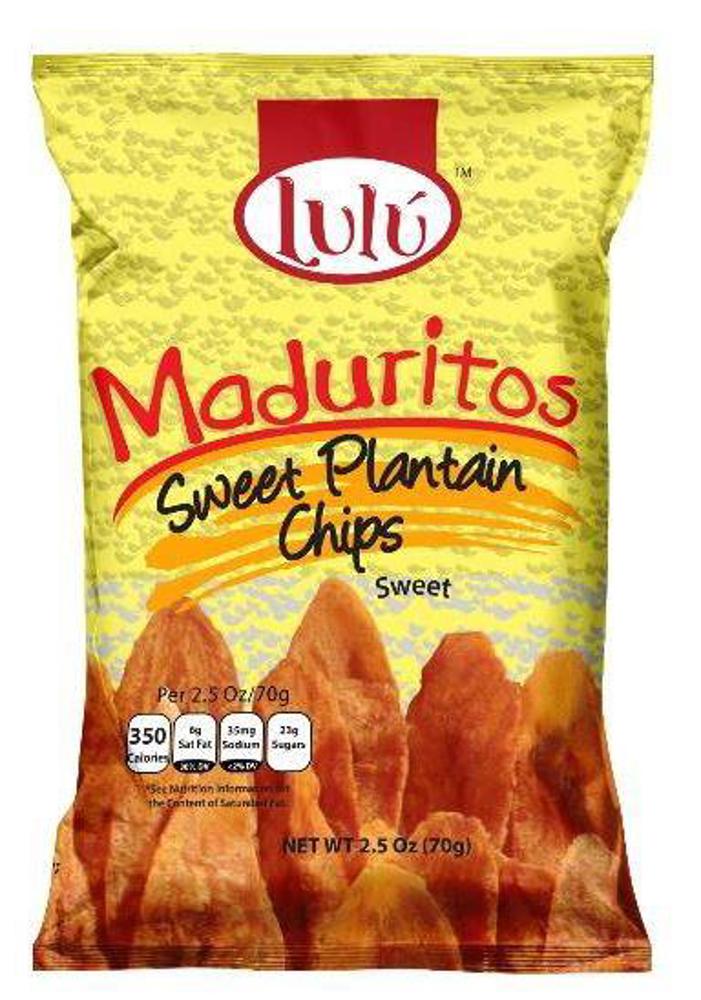 Lu Lu Plantain Chips Maduritos Sweet 30ct 2.5oz