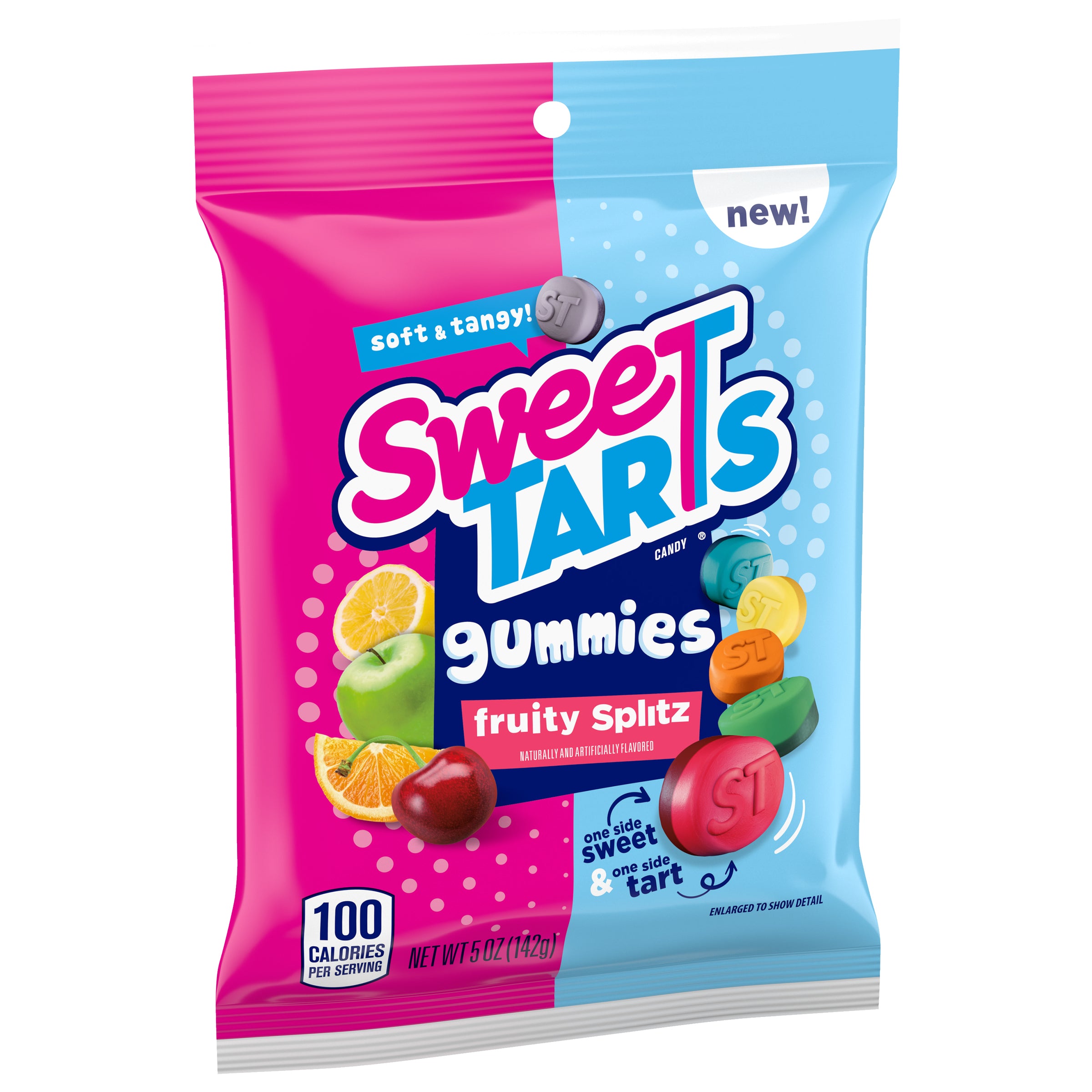 SweeTarts Gummies Fruity Splitz 5oz Peg Bag 1/12ct