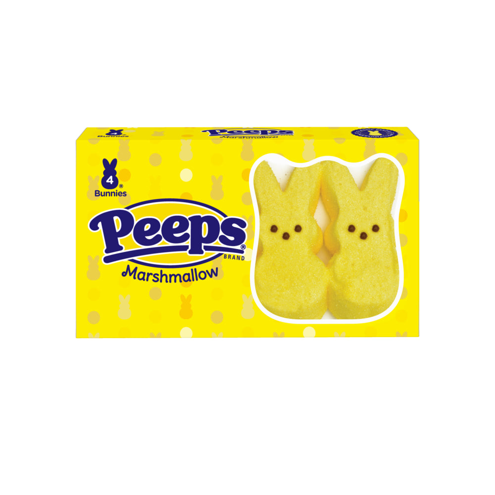 Jb Peeps Easter  Bunnies 4ct -Yellow 1.5 oz  1/24ct