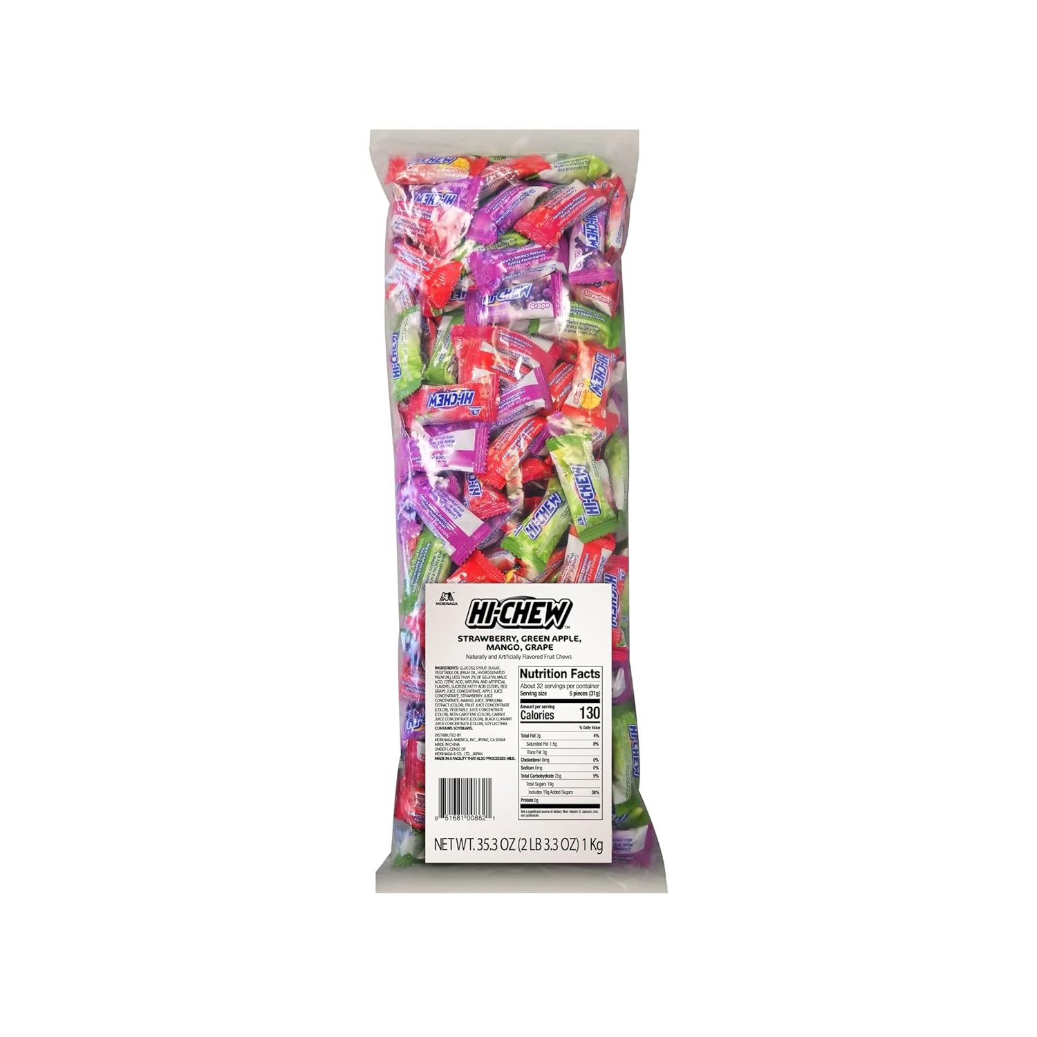 Hi Chew Bulk Original Mix 35.3oz(2.206lbs) 1/6ct