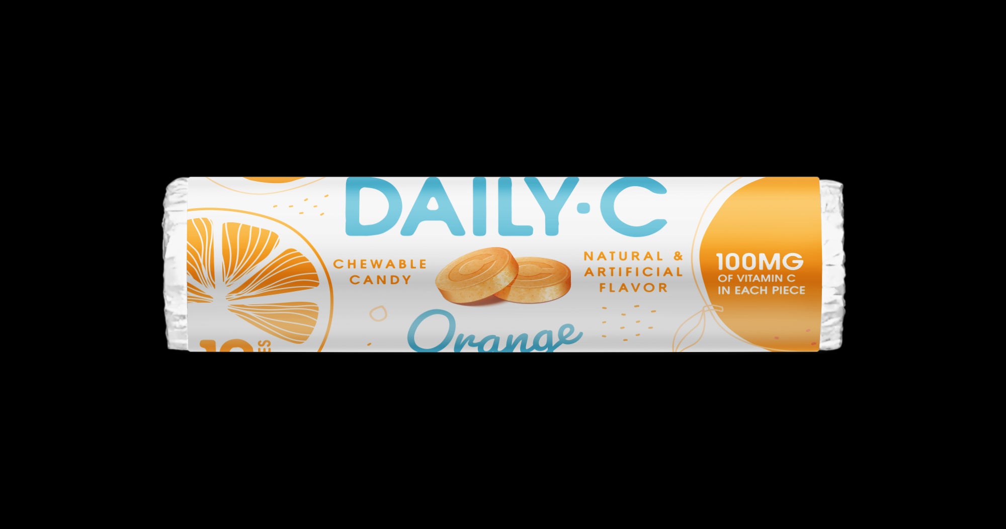 Daily-C Rolls Orange 12 pc 1.3oz  6/24ct