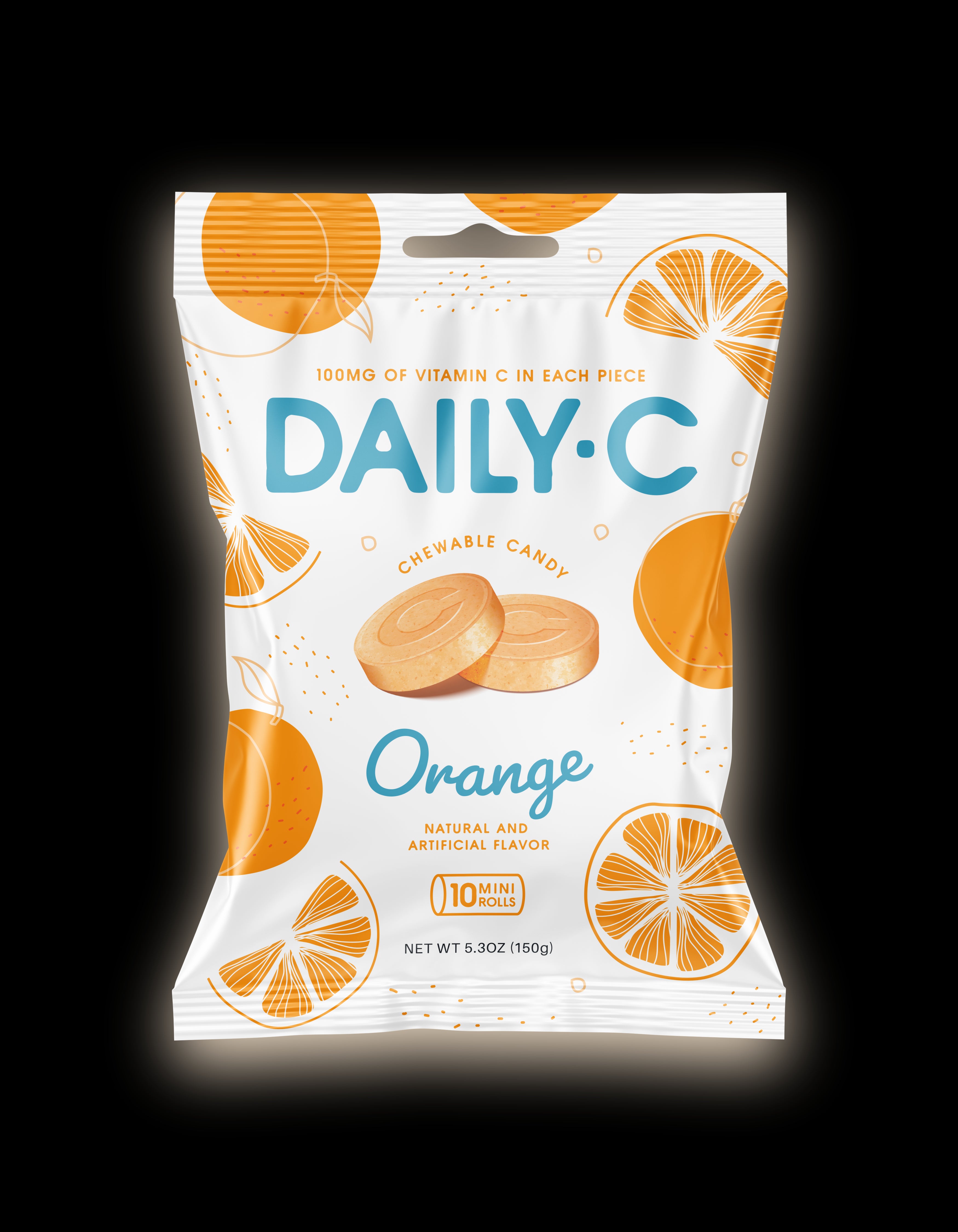 Daily-C Peg Bags Orange 5.3oz 1/12ct