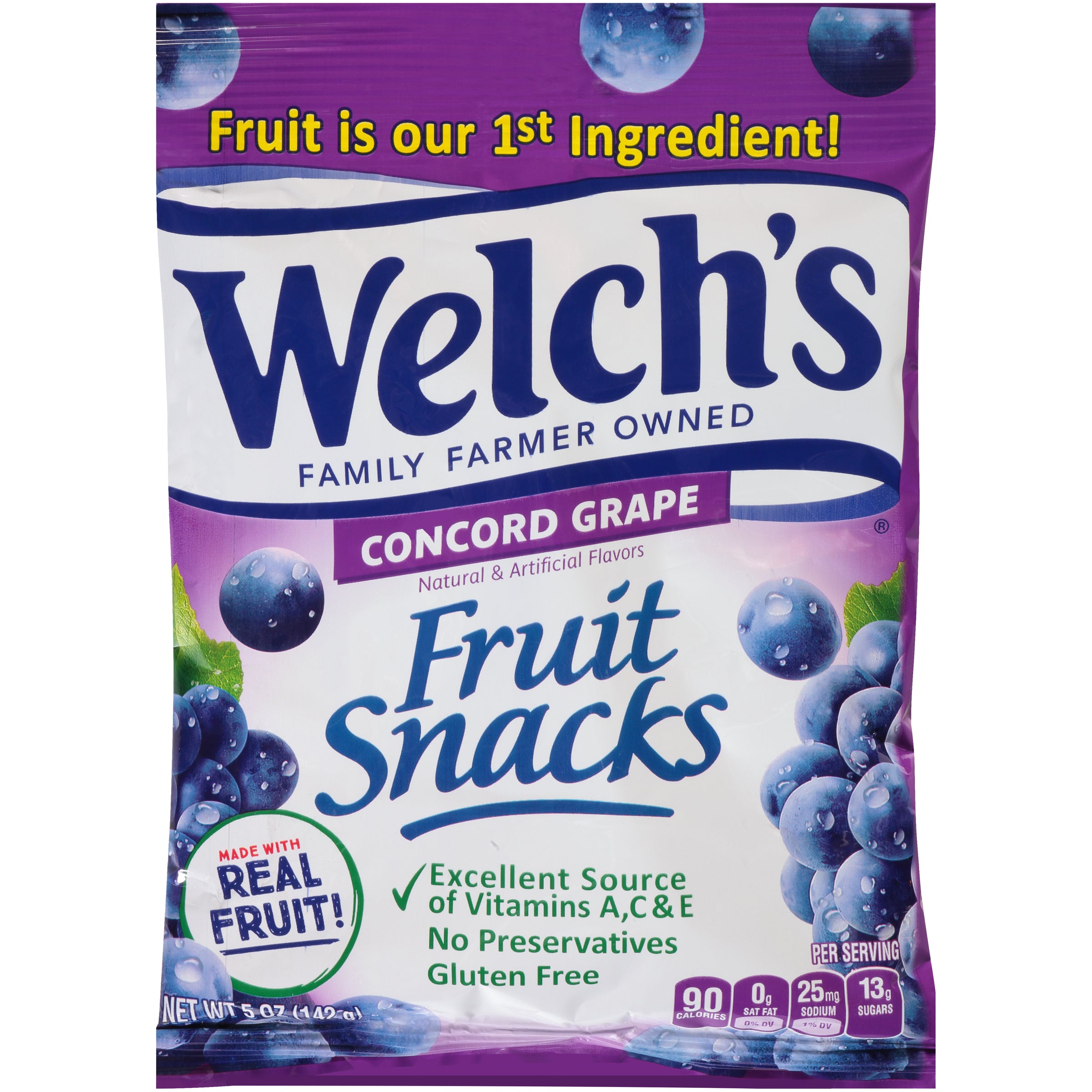 Promotion In Motion Welch's Fruit Snacks Peg Concord Grape 12ct 5oz