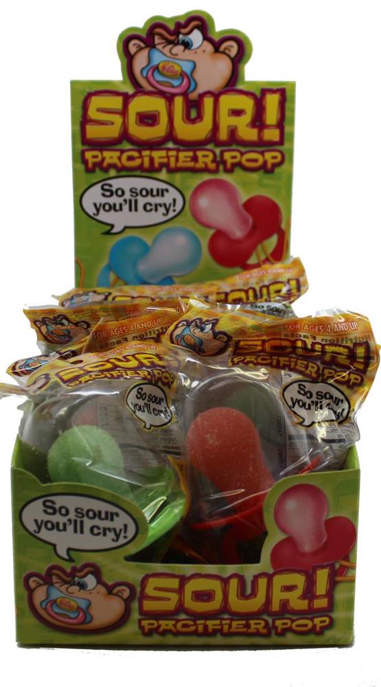 Flix Sour Pacifier Pop Counter Display .8oz 2/12ct