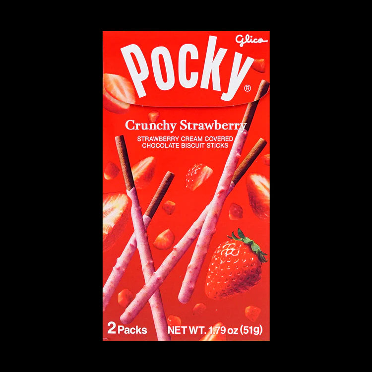 Pocky Crunchy Strawberry 1.8oz 12/10ct