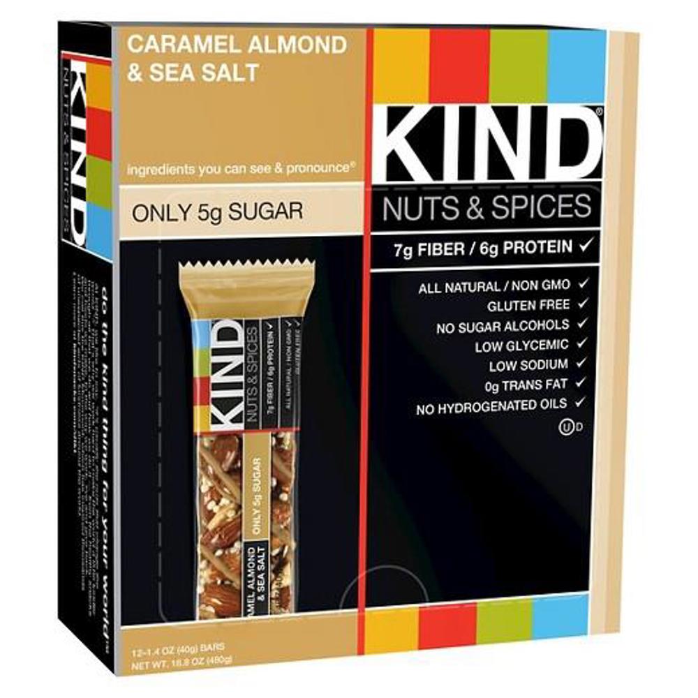 Kind Fruit & Nut Bars Caramel Almond Sea Salt 6/12ct 1.4oz