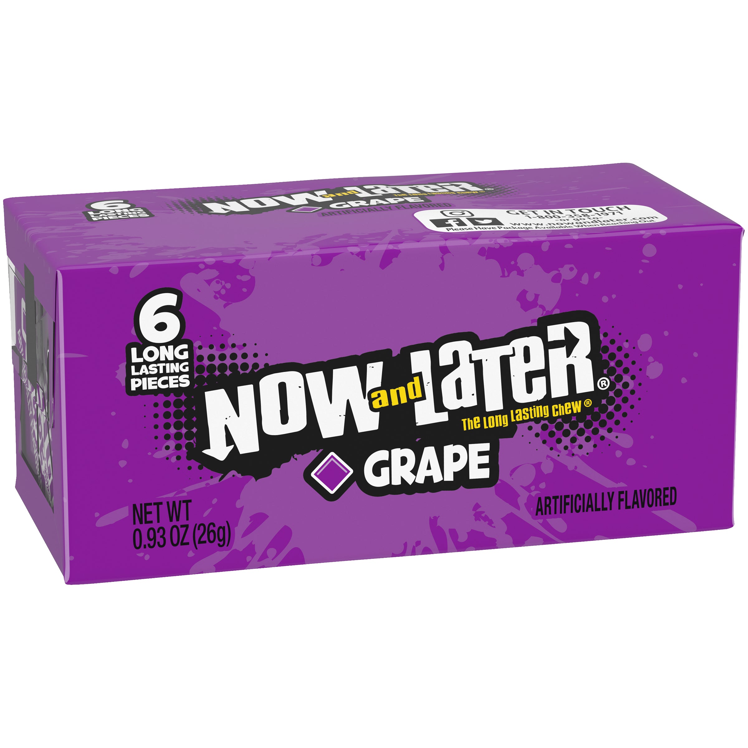 Now & Later Changemaker 6 pc Grape 12/24ct 0.93oz