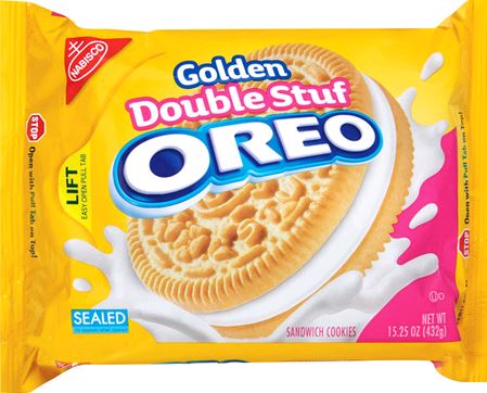 Mondelez Grocery Pak Golden Oreo Dbl Stuff 12ct 14.03oz