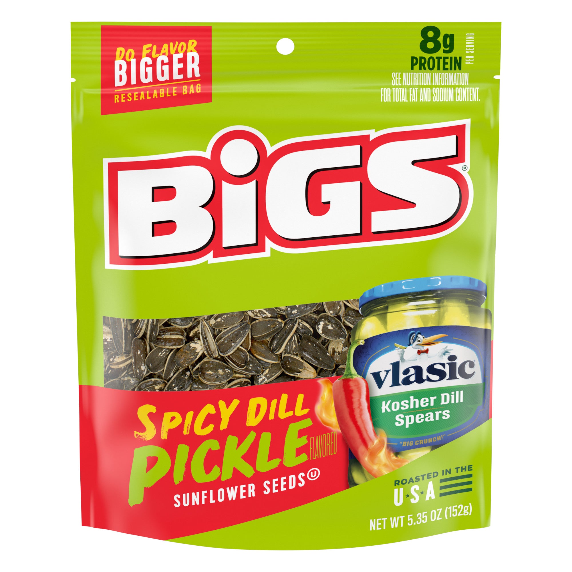 Big's Sunflower Seeds Spicy Dill Pickle 5.35oz  1/12ct