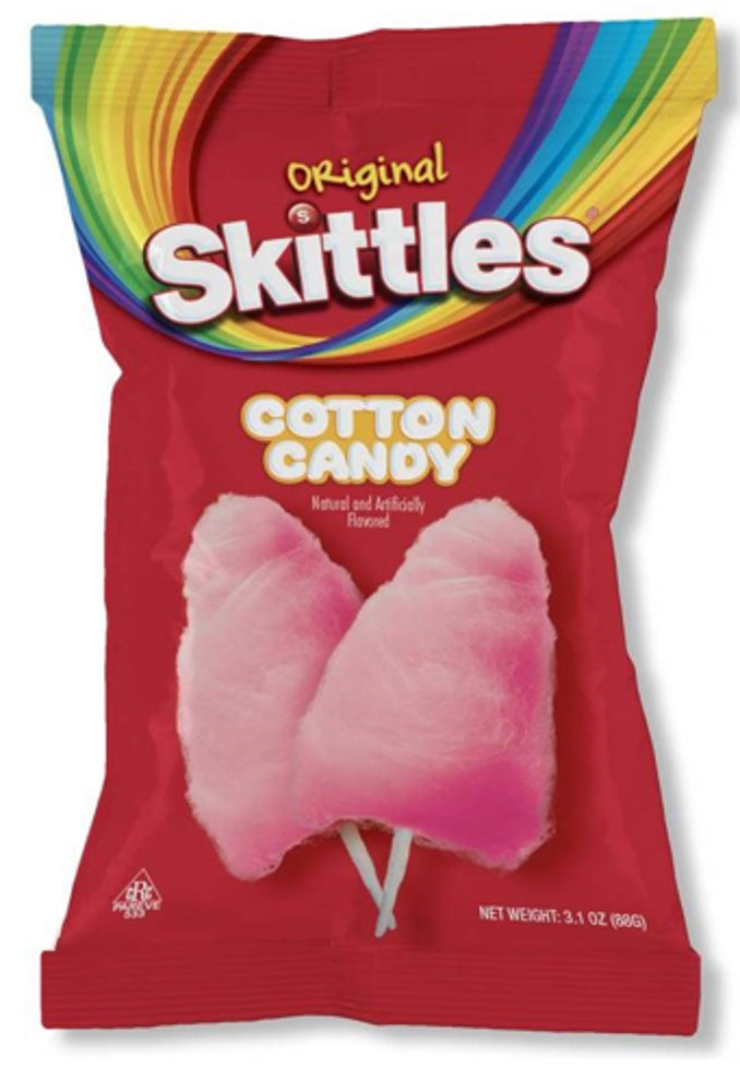 Taste of Nature Cotton Candy Skittles 3.1oz   1/12ct