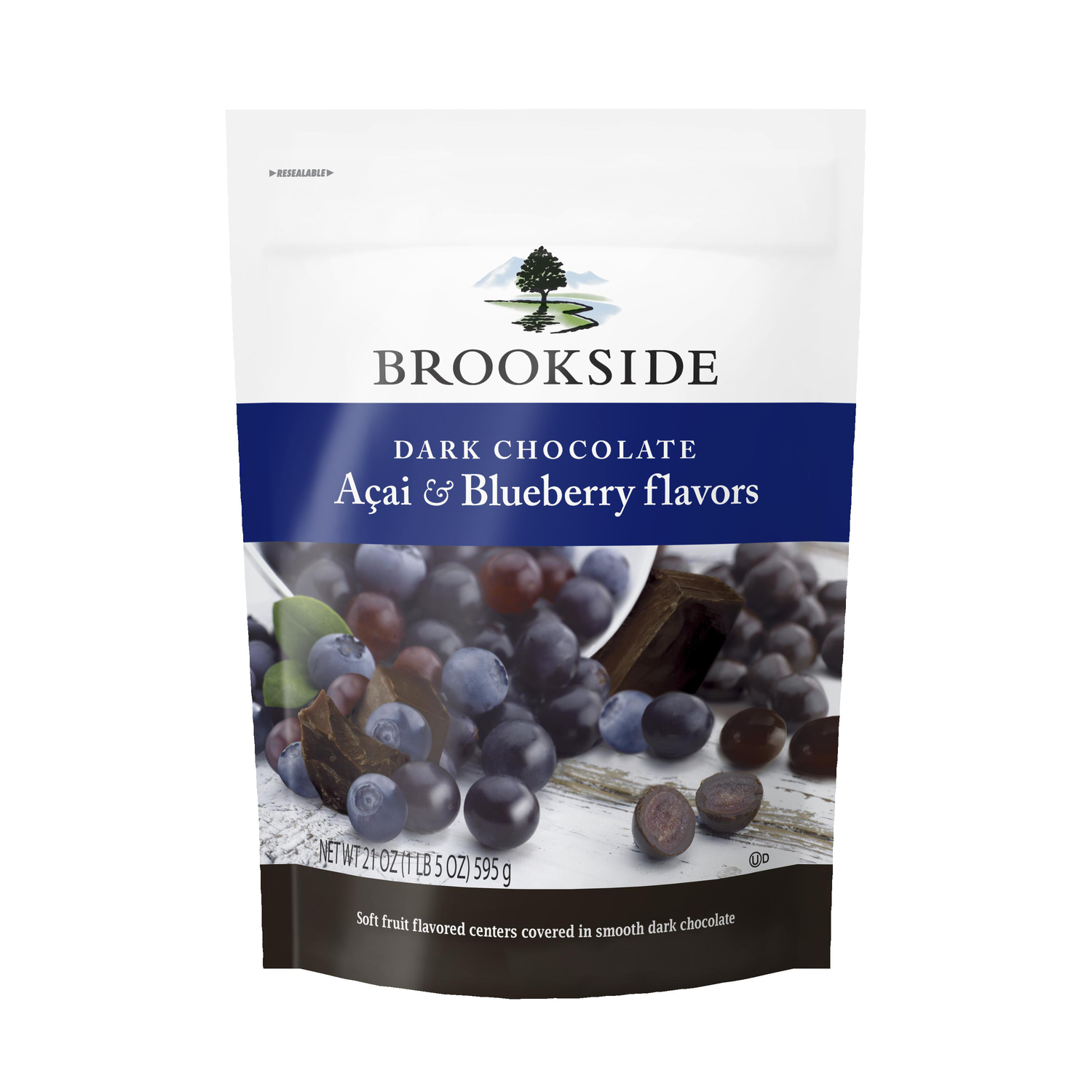 BROOKSIDE Dark Chocolate Acai Blueberry Pouch, 21 oz., 9 ct.