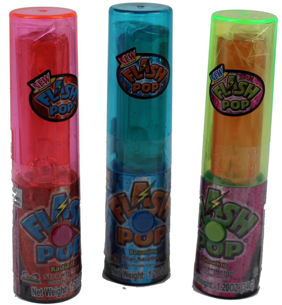 Kidsmania Novelty Flash Pop Candy Light Up Stick 12/12ct 1.2oz