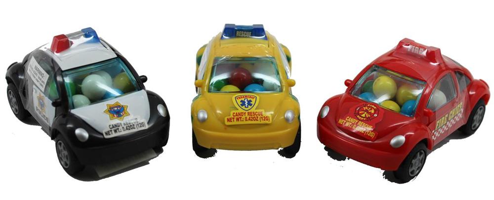 Kidsmania Novelty Rescue Candy Filled Cars 12/12ct 0.42oz