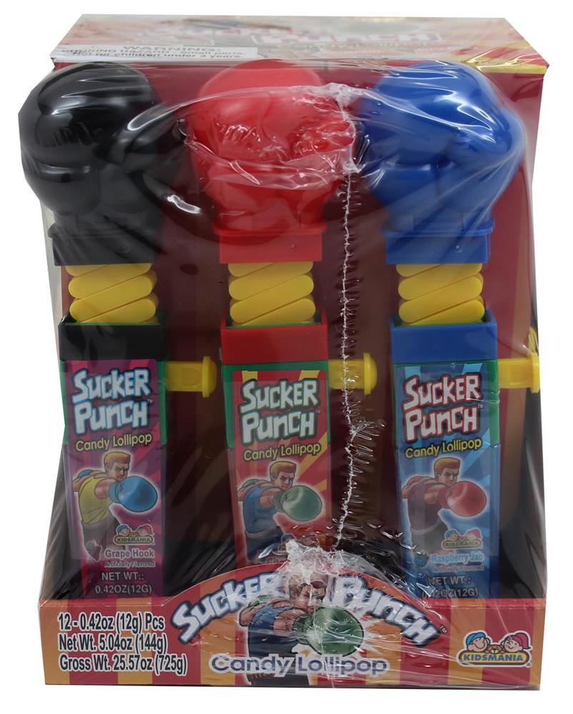 Kidsmania Novelty Sucker Punch 12/12ct 0.42oz