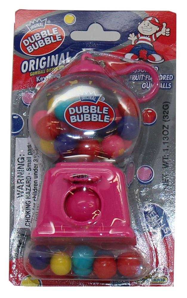 Kidsmania Novelty Dubble Bubble Dispenser Keyring 12/12ct