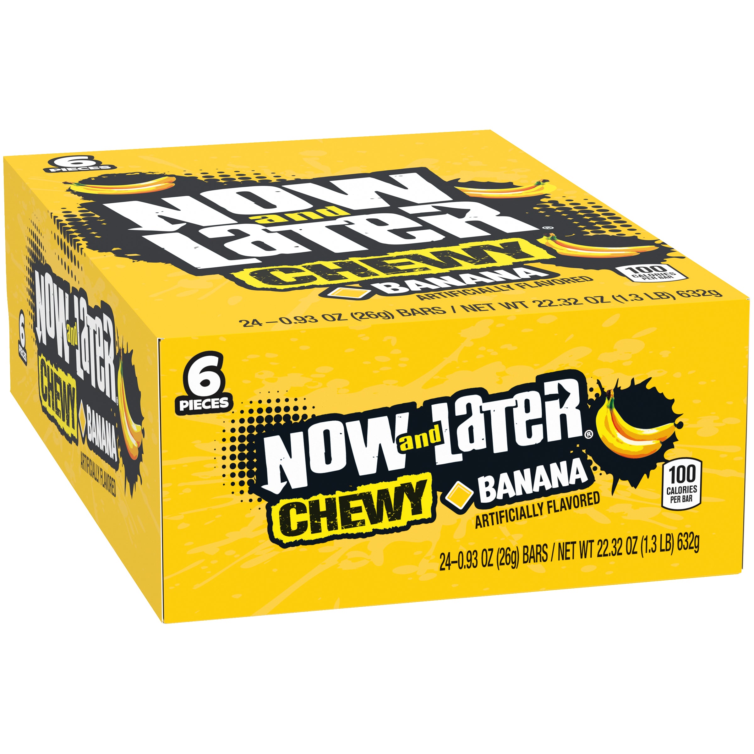 Now & Later Changemaker Chewy 6 pc Banana 12/24ct 0.93oz