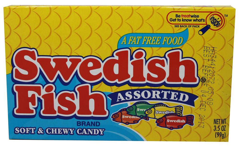 Mondelez Theater Box Swedish Fish Astd 12ct 3.5oz