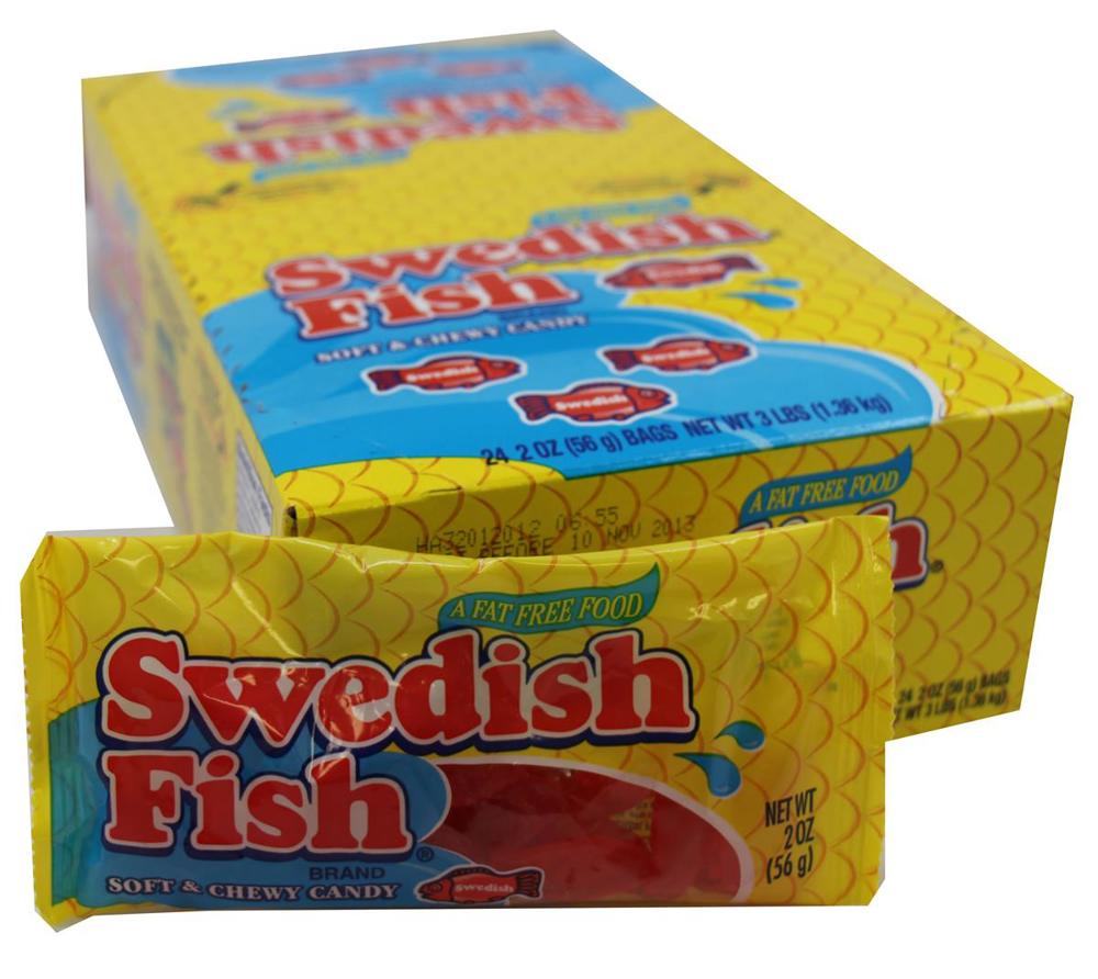 Mondelez 1.8oz & 2oz Bags Red Fish 12/24ct 2oz