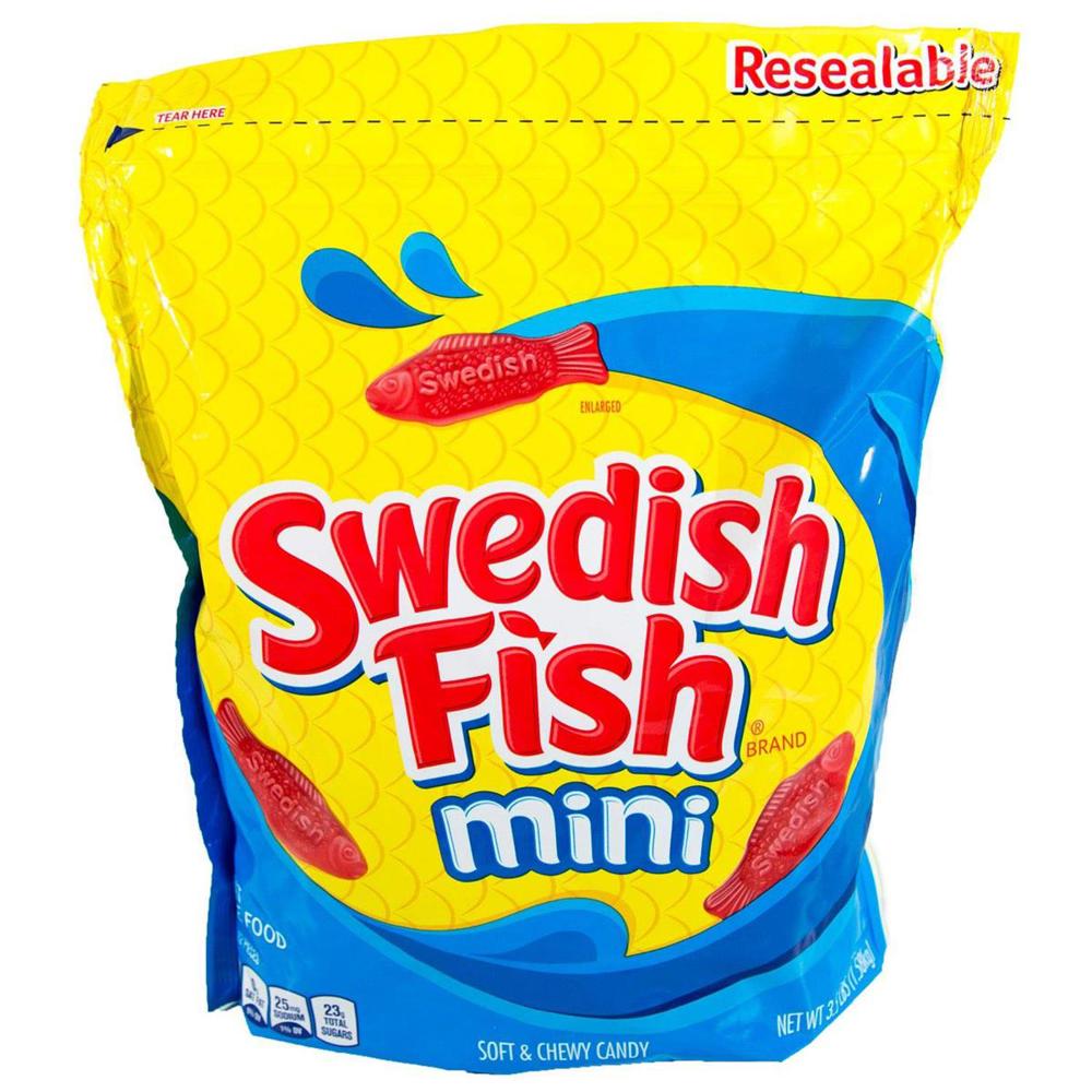 Mondelez Bulk 3.5 lb Bags Swedish Fish Red 6ct 3.5lb