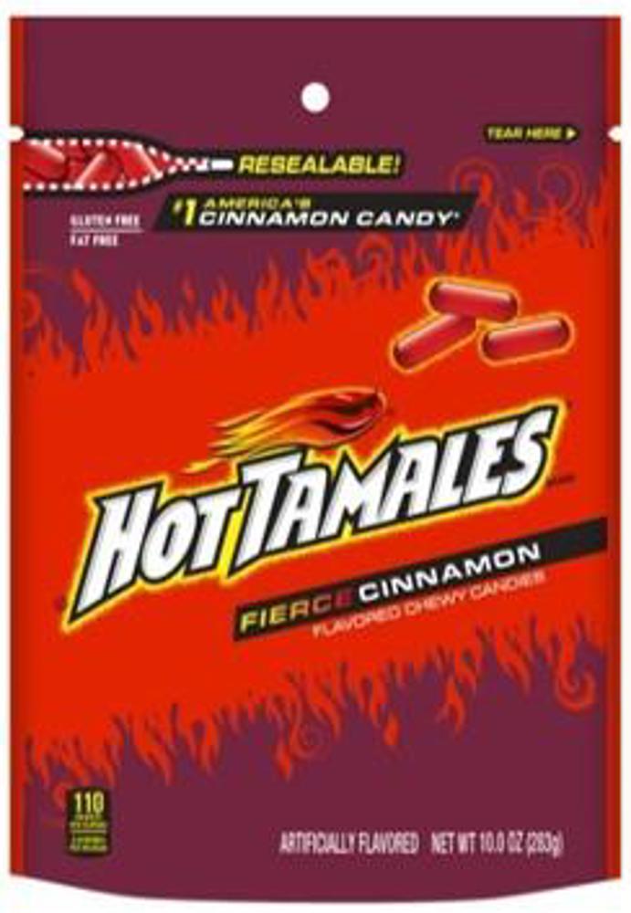 Just Born Stand Up Bags Hot Tamales 8ct 10oz