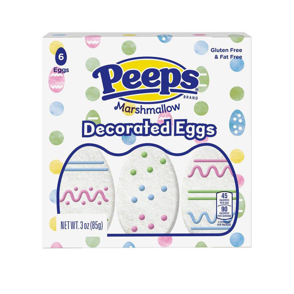 Jb Easter 6ct Peeps Decorated Marshmallow Eggs  24/3oz