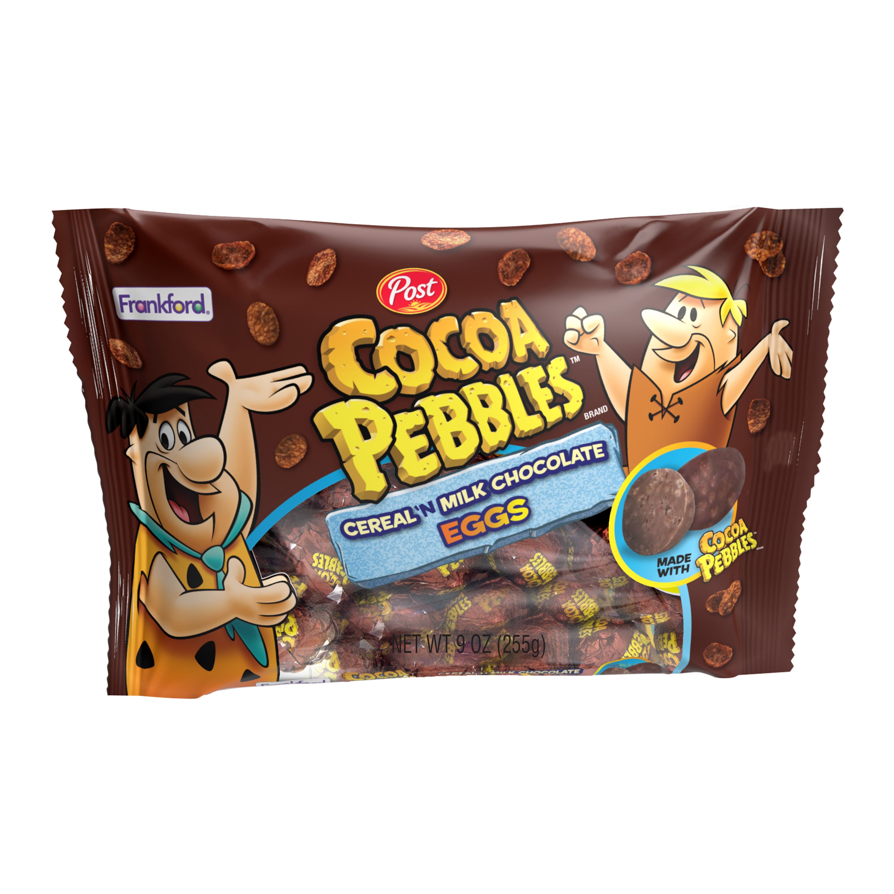 Cocoa Pebbles Foiled Eggs - Laydown Bag 10oz 12ct