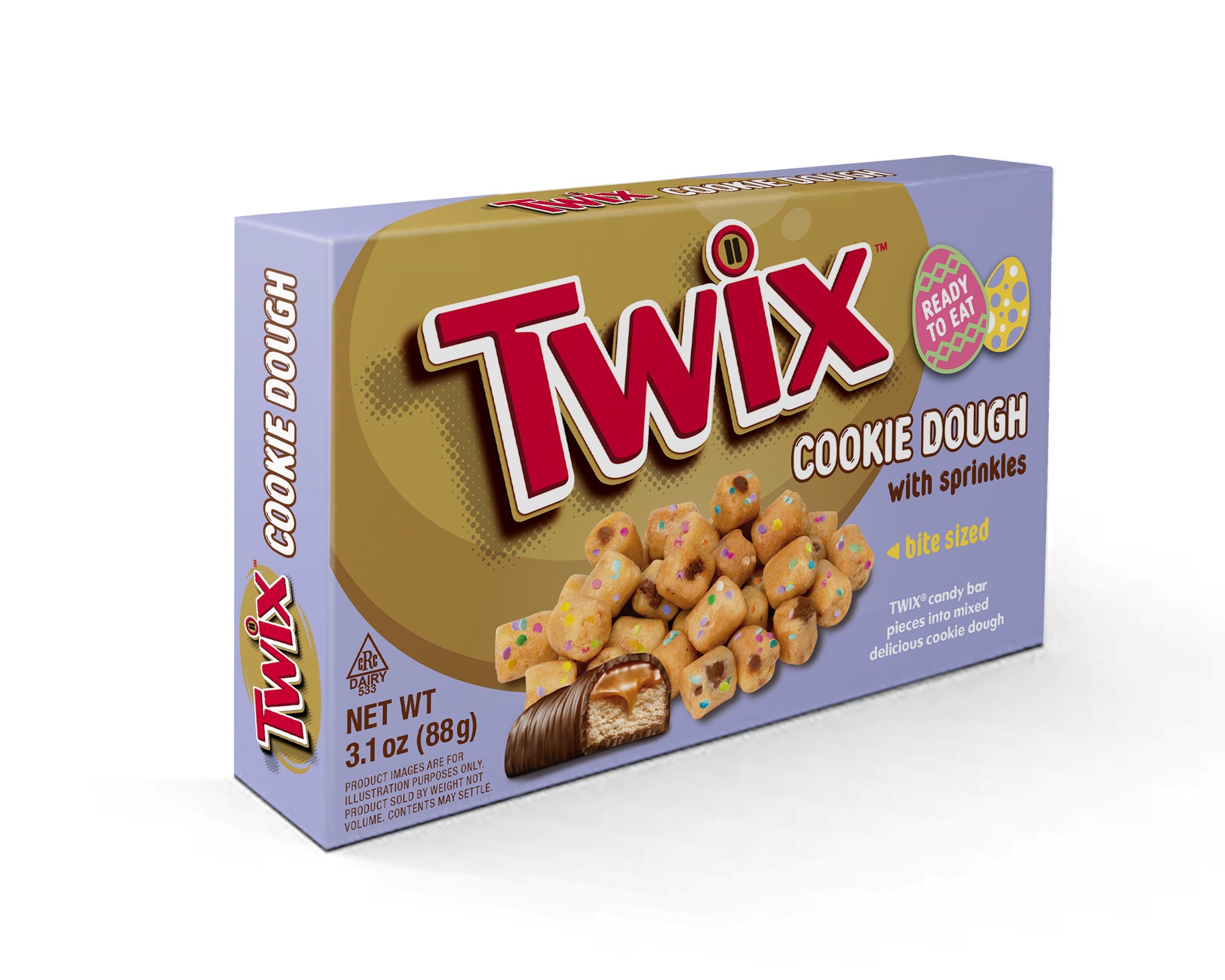 Poppable Cookie Dough Bites Easter Twix 3.1oz 1/12ct