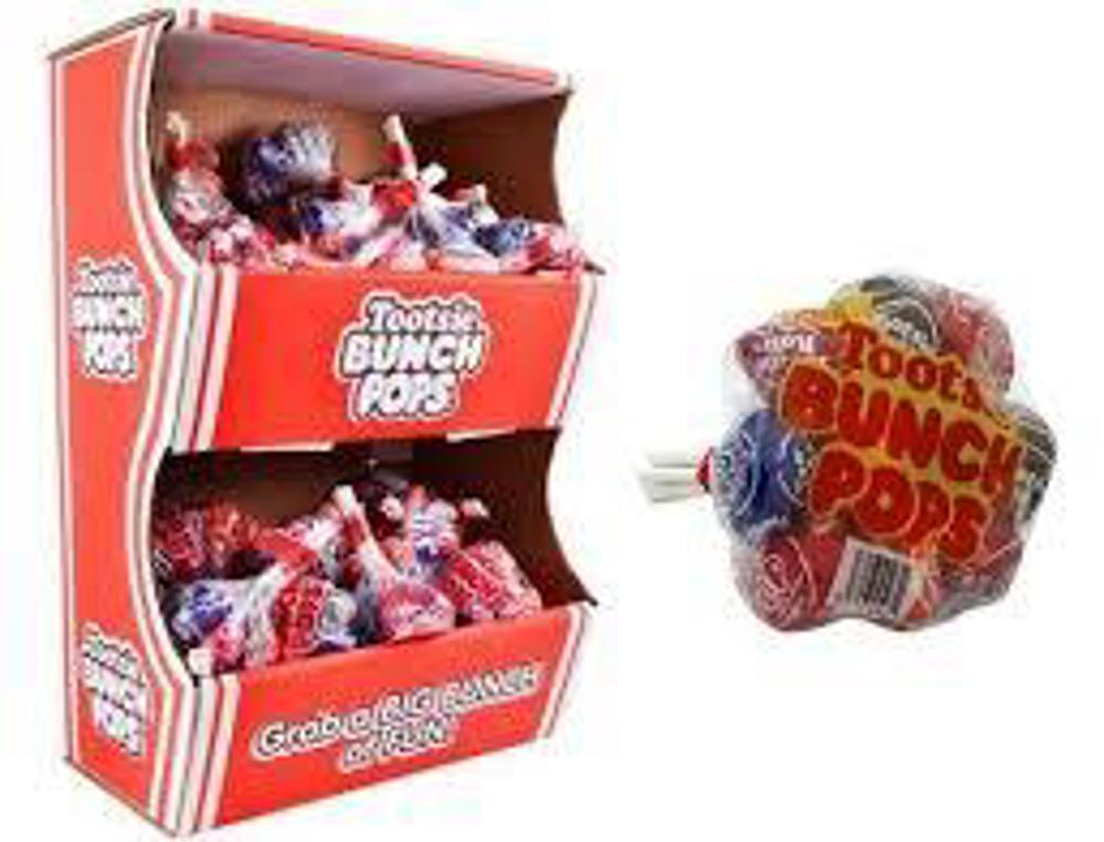 Tootsie Pop Displays Sweet & Sour Bunch Pops 130ct 8ct