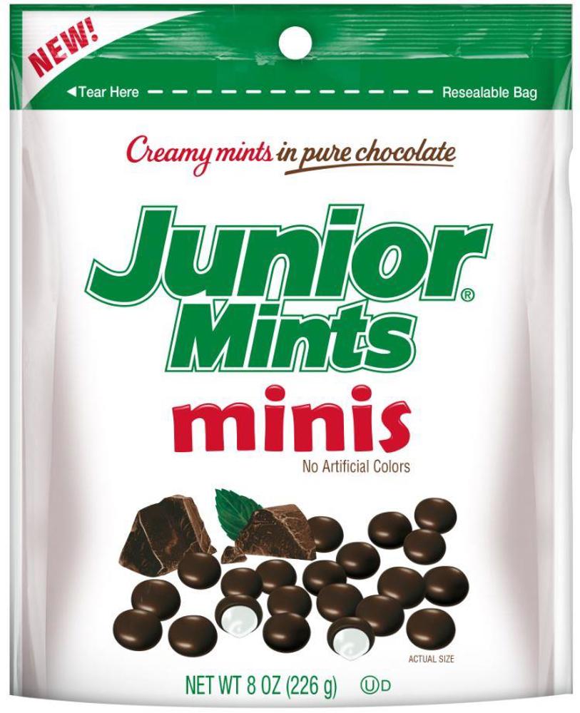 Tootsie Roll Stand Up Bags Junior Mints 12ct 8oz