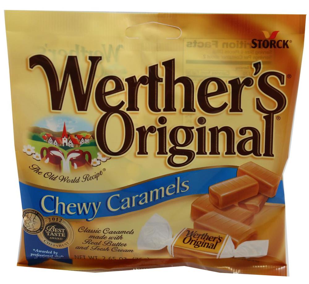 Storck Werther's Peg Bags Original Chewy 12ct 2.4oz