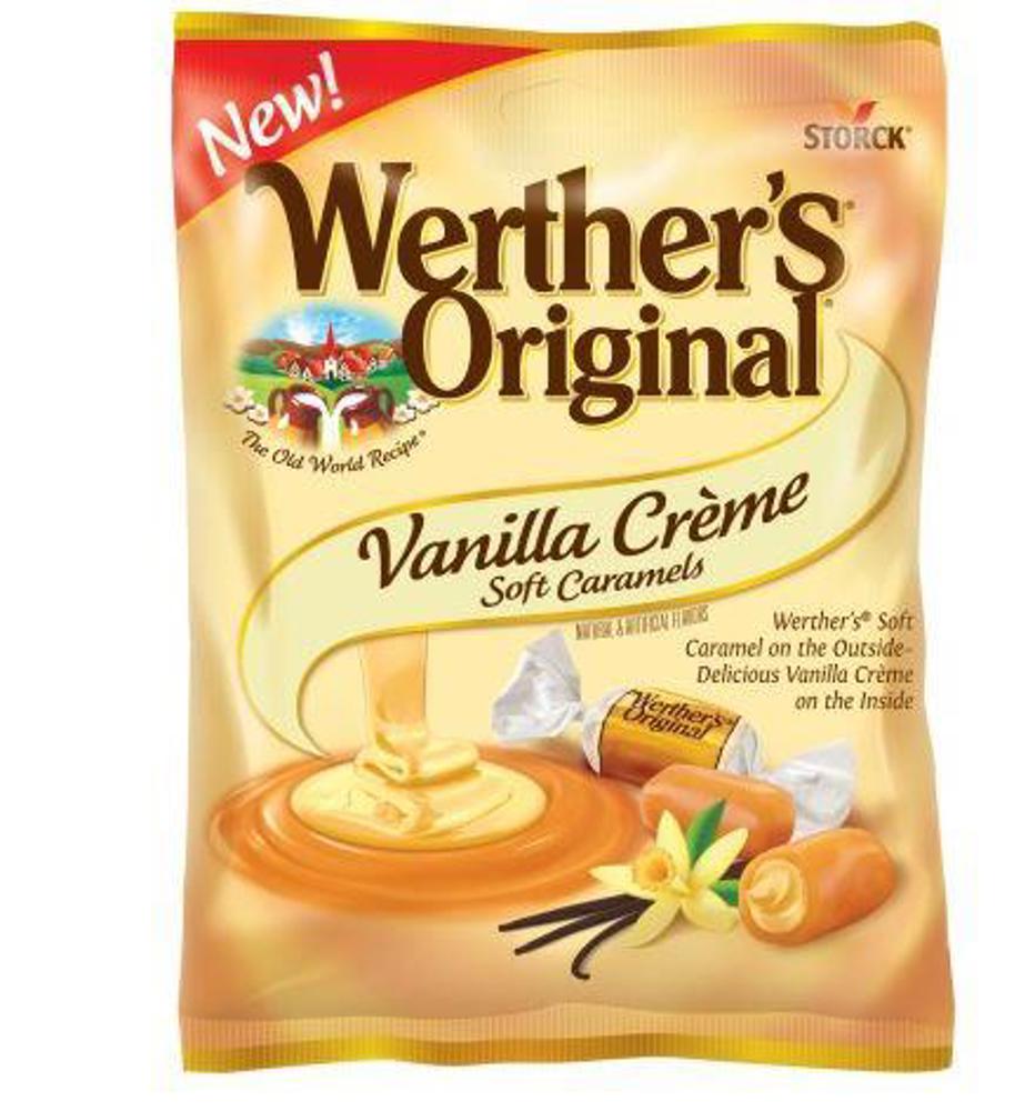 Storck Werther's Peg Bags Vanilla Creme Soft Caramels 12ct 4.51oz