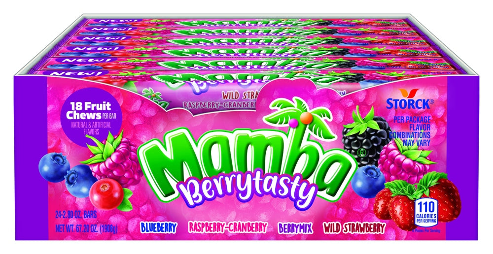 Mamba Stick (18 Piece) Pack Berrytasty  2.80oz 6/24ct