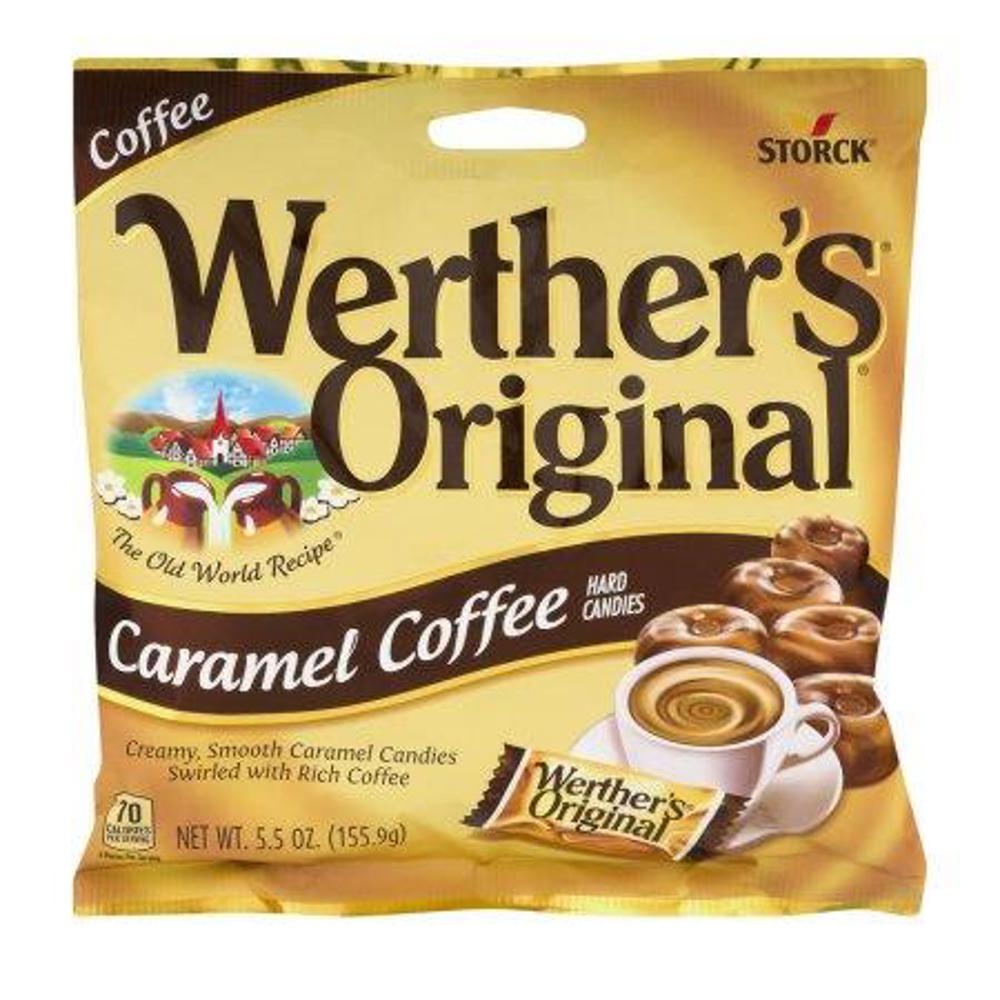 Storck Medium Peg Bags Werther's Original Coffee 12ct 5.5oz