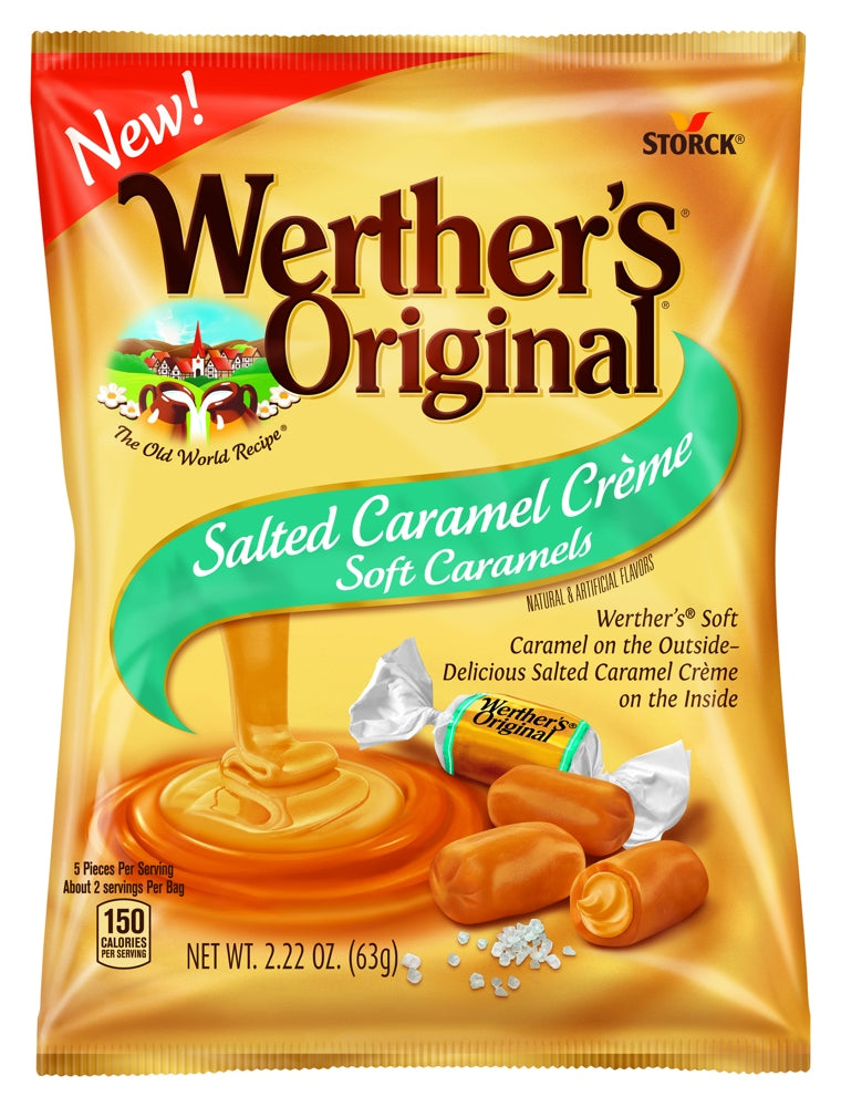 Werther's Original Salted Creme Soft Caramels 2.22oz 1/12ct